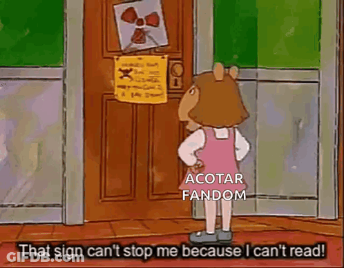 Cartoon Girl Standing In Front Of Door With Sign GIF