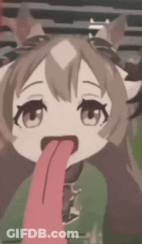 Cartoon Girl Sticking Out Tongue GIF