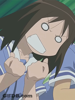 Cartoon Girl Surprised Close Up GIF