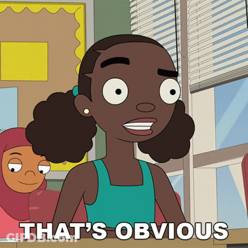 Cartoon Girl That's Obvious GIF