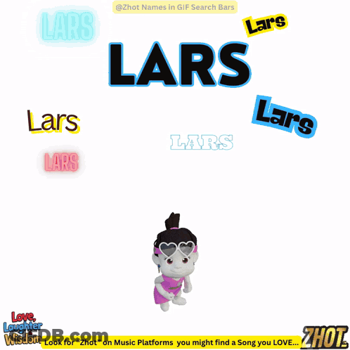 Cartoon Girl Wearing Headphones With Lars GIF