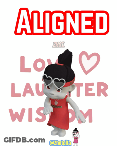 Cartoon Girl With Aligned Headband GIF