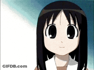 Cartoon Girl With Big Eyes GIF