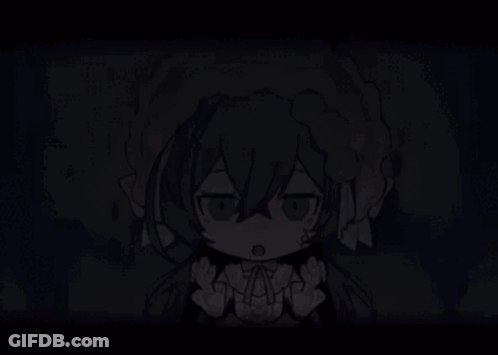 Cartoon Girl With Blue Eyes And White Hat GIF