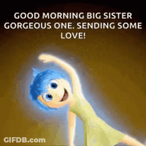 Cartoon Girl With Blue Hair Doing Yoga GIF