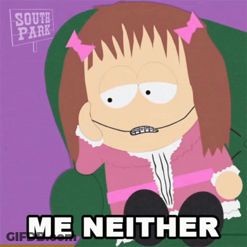 Cartoon Girl With Braces Saying Me Neither GIF