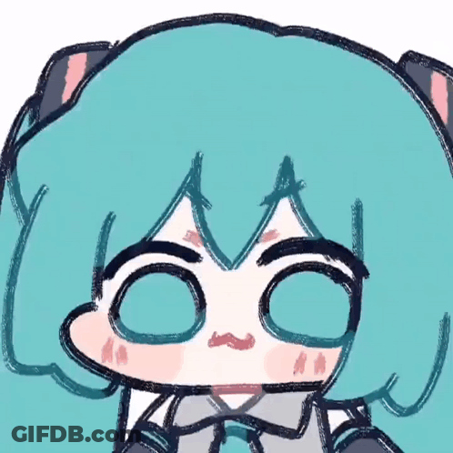 Cartoon Girl With Cat Ears GIF