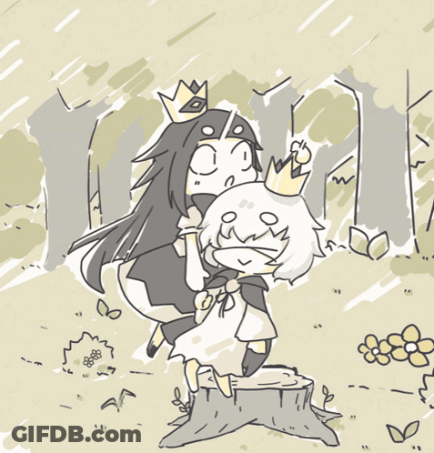 Cartoon Girl With Crown GIF