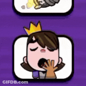 Cartoon Girl With Crown And Hand Over Mouth GIF