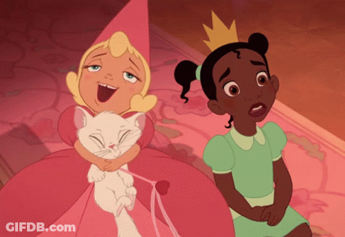 Cartoon Girl With Crown GIF