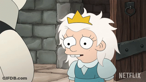 Cartoon Girl With Crown Saying Netflix GIF