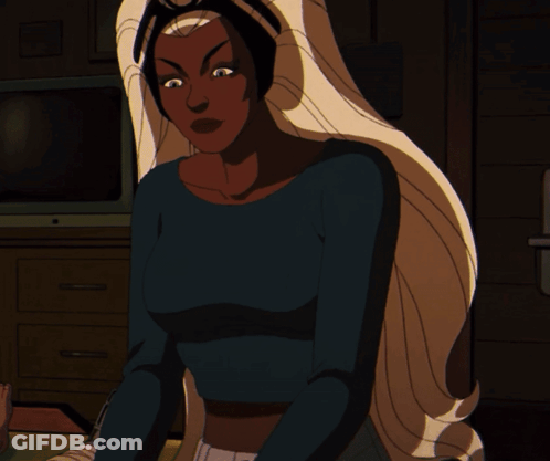 Cartoon Girl With Crown Smiling GIF