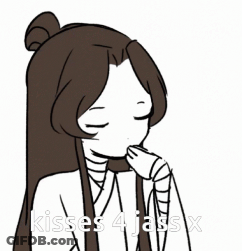 Cartoon Girl With Eyes Closed Wait A Second GIF
