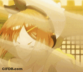 Cartoon Girl With Flower In Hair GIF