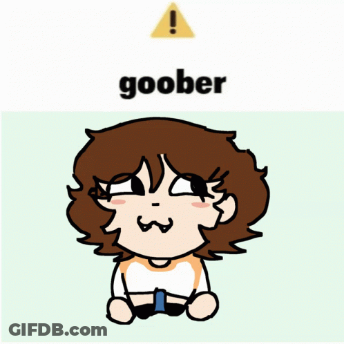 Cartoon Girl With Goober GIF