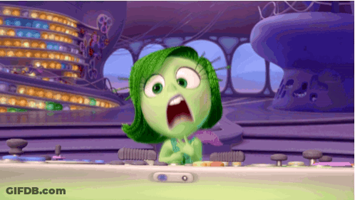 Cartoon Girl With Green Hair Open Mouth GIF