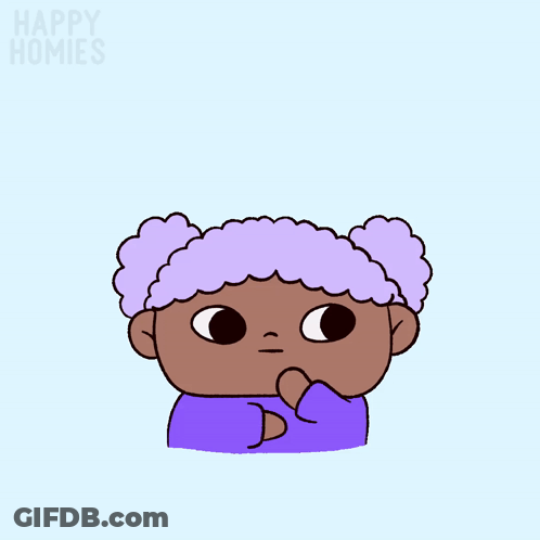 Cartoon Girl With Light Bulb Happy Homies GIF