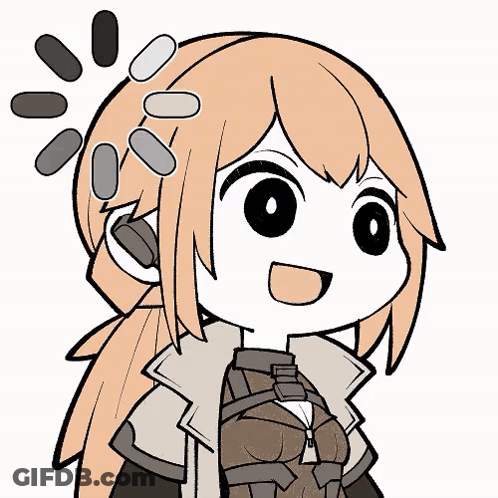 Cartoon Girl With Long Brown Hair Smiling GIF