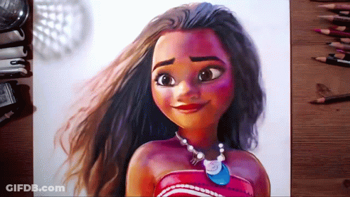 Cartoon Girl With Long Hair GIF