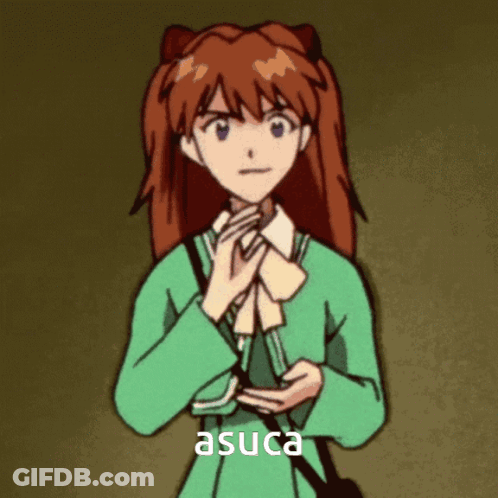 Cartoon Girl With Name Asuca GIF