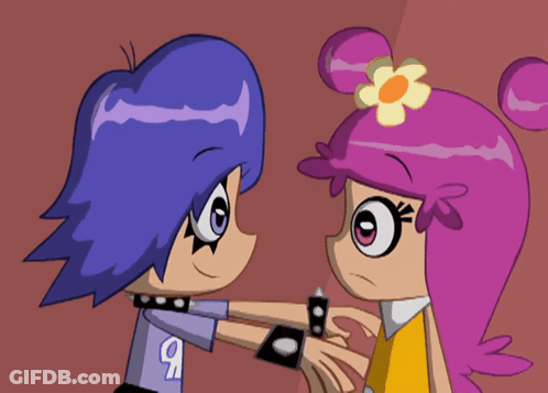 Cartoon Girl With Number 9 On Shirt GIF