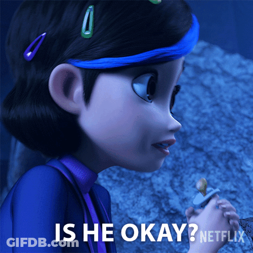 Cartoon Girl With Pacifier Is He Okay Netflix GIF