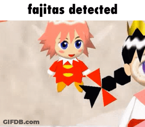 Cartoon Girl With Pigtail Fajitas Detected GIF