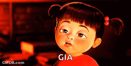Cartoon Girl With Pigtails And Gia On Shirt GIF
