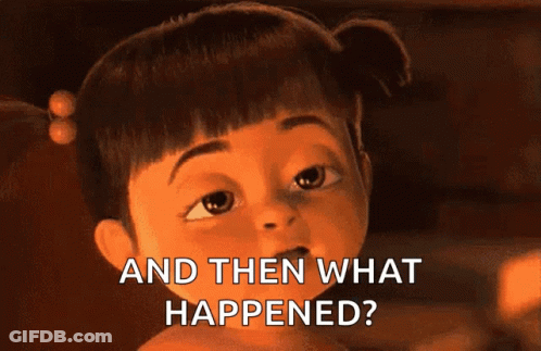 Cartoon Girl With Pigtails Asking What Happened GIF