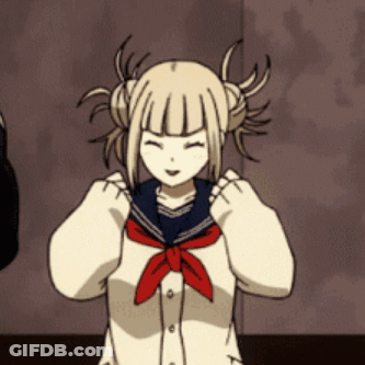 Cartoon Girl With Pigtails In Sailor Suit Smiling GIF