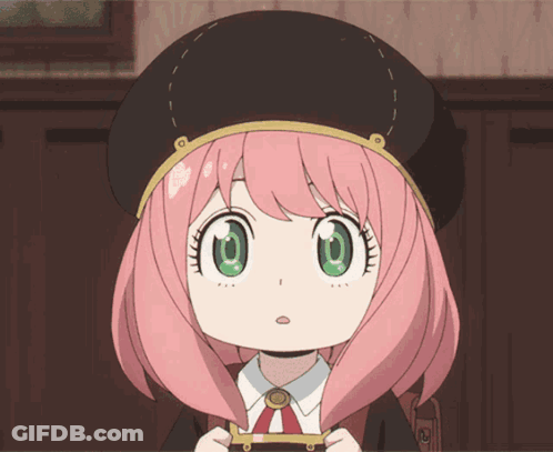 Cartoon Girl With Pink Hair And Green Eyes GIF