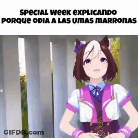 Cartoon Girl With Ponytail And Ears By Door And Window GIF