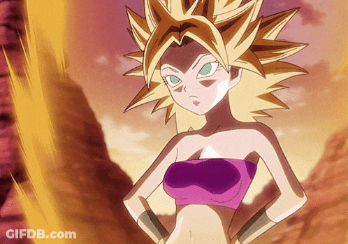 Cartoon Girl With Purple Top And Yellow Hair GIF
