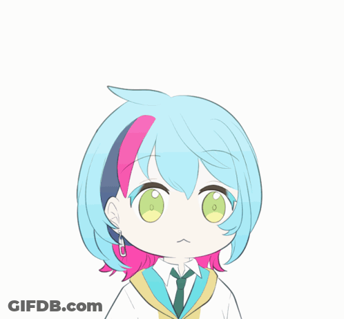 Cartoon Girl With Question Mark GIF