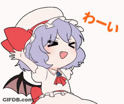 Cartoon Girl With Red Bow On Hat GIF