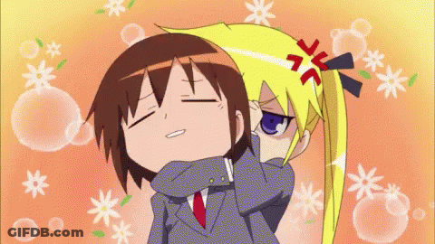 Cartoon Girl With Red K On Forehead GIF