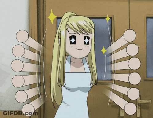 Cartoon Girl With Star Eyes GIF