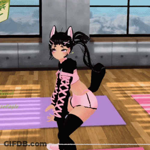 Cartoon Girl With Sweater Saying Xxx GIF