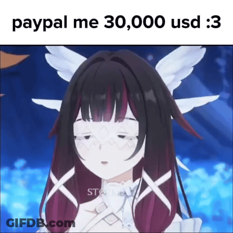 Cartoon Girl With Wings Pay Me 30000 USD GIF