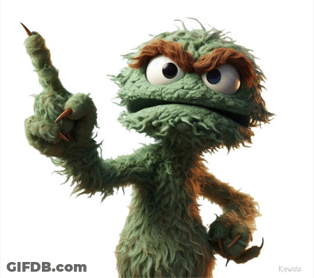 Cartoon Giving Middle Finger Kowda GIF