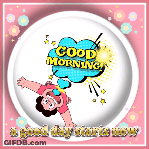 Cartoon Good Morning Good Day Starts Now GIF
