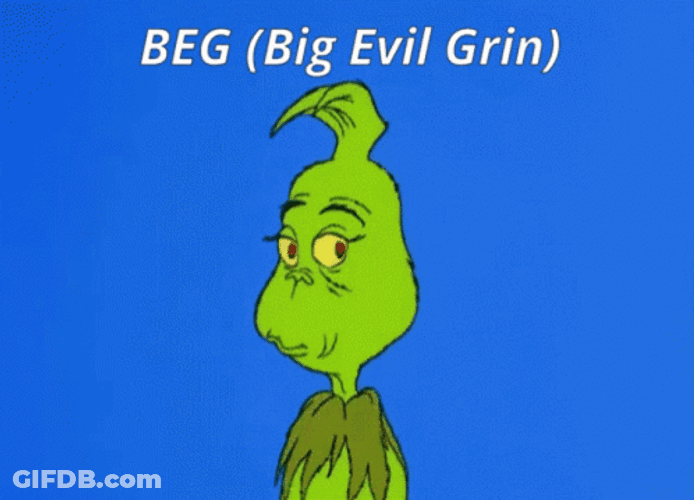 Cartoon Grinch Big Evil Grin GIF