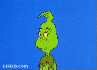 Cartoon Grinch With Blue Sky GIF