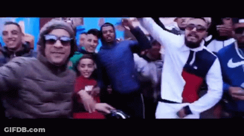 Cartoon Group Of People Saying Olo GIF