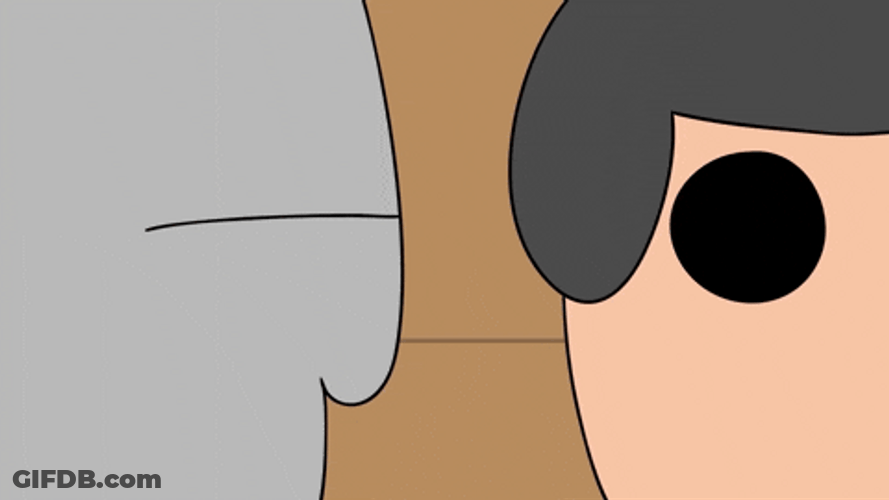 Cartoon Guy Whisper GIF