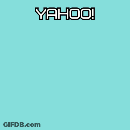 Cartoon Hamster Jumping Saying Yahoo GIF
