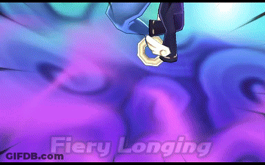 Cartoon Hamster On Swing Wearing Suit With Letter S GIF