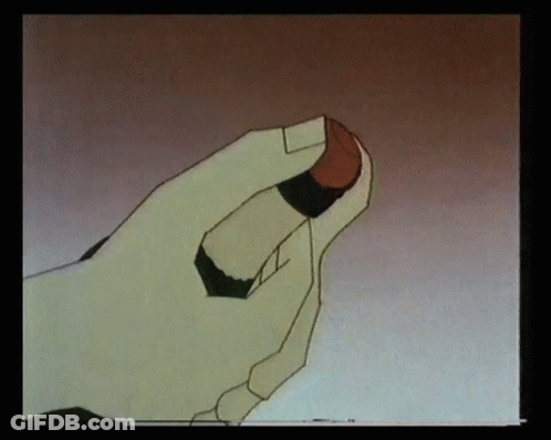 Cartoon Hand Holding Lipstick GIF