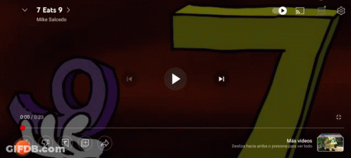 Cartoon Hand Holding Numbers 9 And 7 GIF