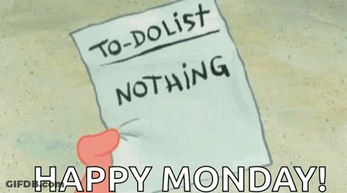 Cartoon Hand Holding Paper Saying To-Do List Nothing GIF